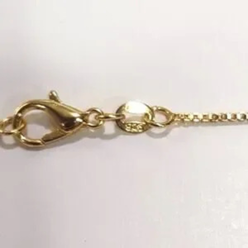 18k Gold Plated 925 Silver Lady Mary Christmas Birthday Women's Faith Vtg. Gift